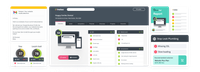 Insites audit platform showing website quality scores and digital marketing gaps for a SaaS customer